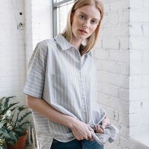 Tradlands Box Top in Harbor Stripe